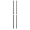 Alera 36 in. Stackable Posts For Wire Shelving - Black (4/Pack)